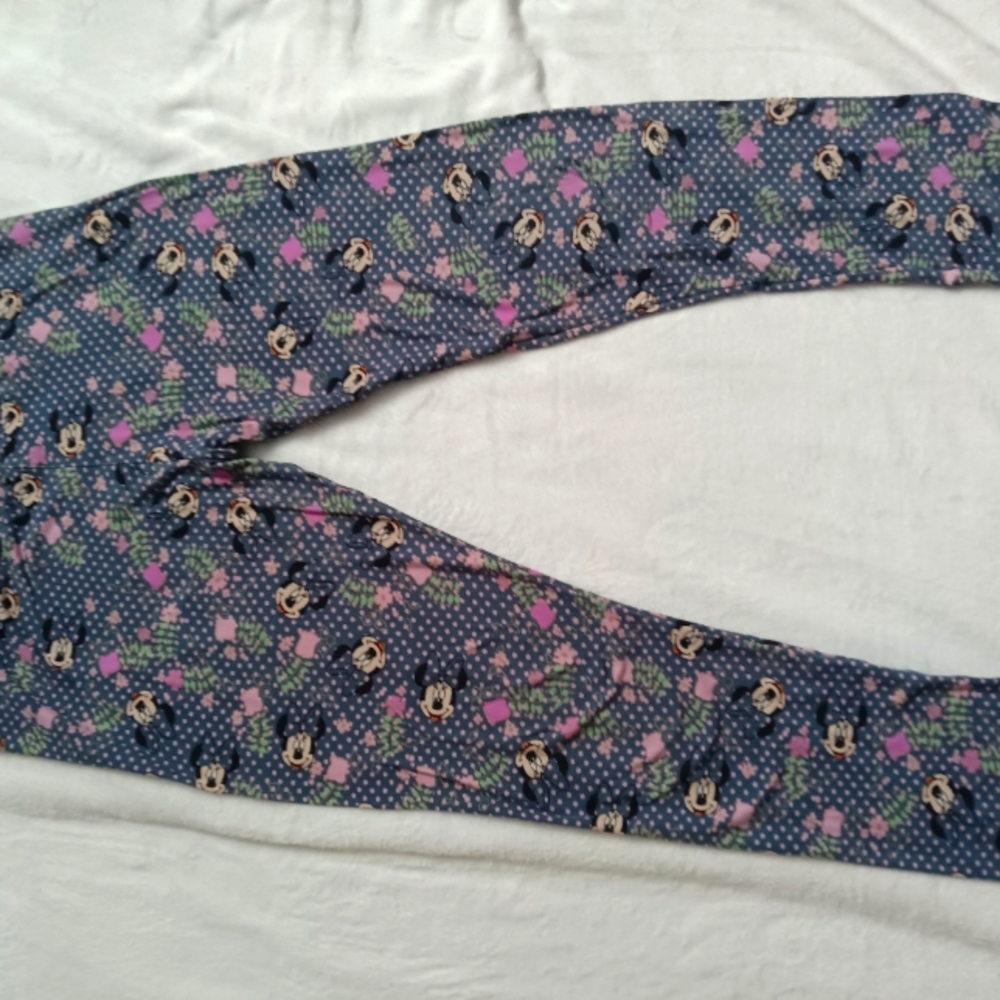 LuLaRoe Tall/Curvy size Minnie Mouse leggings